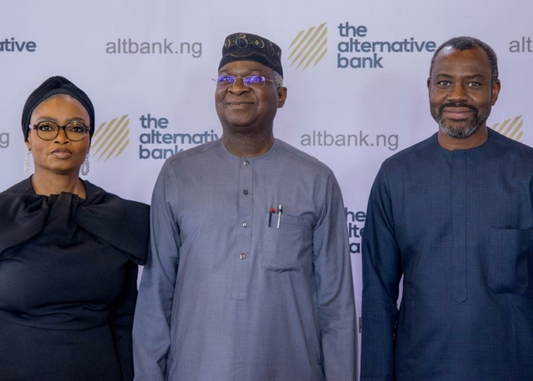 L-R: Korede Demola-Adeniyi, Executive Director, The Alternative Bank (AltBank); Babatunde Raji Fashola, former Governor of Lagos State & former Minister of Works and Housing, and Abubakar Suleiman, Non-Executive Director, Sterling Financial Holdings Company PLC at AltBank's 'Beyond Interest' event focused on capital, innovation and the future of wealth in Lagos... recently.