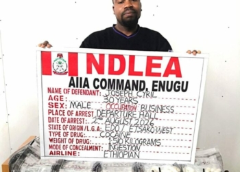 NDLEA Arrests Italy-Based Businessman With 98 Wraps Of Cocaine At Enugu Airport
