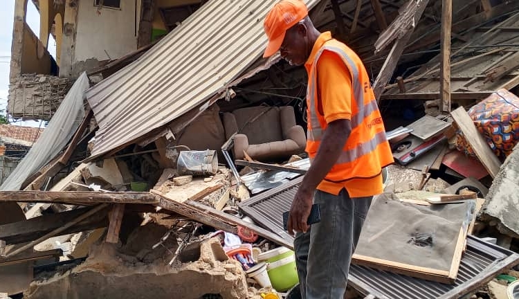 2 Residents Trapped, Rescued As One-Storey Building Collapses In Abuja 1 IMG 20260828 WA0021