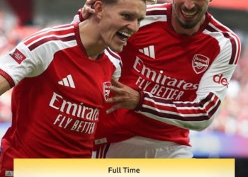 Arsenal Thrash Man City 3-0 To Lift Community Shield, Fire Premier League Warning