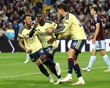 EPL: Saka Strike Seals Arsenal’s 2nd Straight Win In Tight Aston Villa Battle