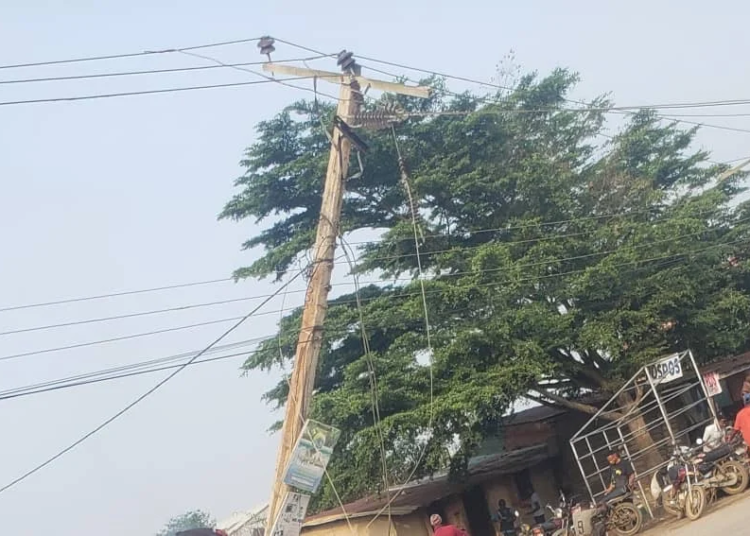 Truck Brings Down High-Tension Power Line In Ogun, Damages Electricity Poles 1 IMG 4598