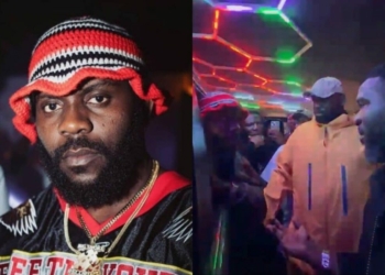 ‎“It’s Illegal To Arrest Me Here” – Drama As Odumodublvck Clashes With Police Officers Who Attempted To Arrest Him At Lagos Club 