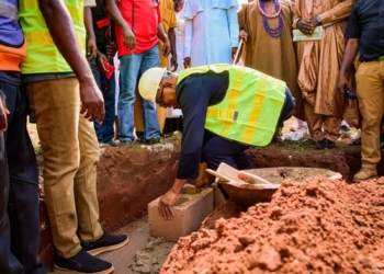 PICTORIAL: Peter Obi Lays School Foundation In Kogi