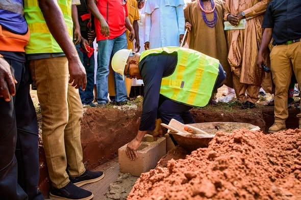 PICTORIAL: Peter Obi Lays School Foundation In Kogi 1 Peter Obi Lays Schoo Foundation In Kogi