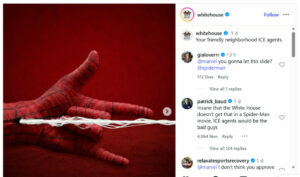 Outrage As White House Uses Spider-Man Image For ICE Campaign