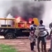 Angry Mob Set KAROTA Patrol Vehicle Ablaze In Kano