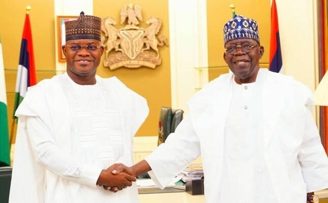 Yahaya Bello Visits Bola Tinubu 1 645x400 1