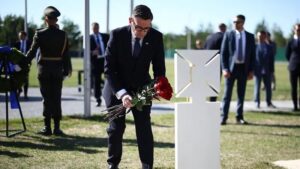 UK PM Burnham Visits Kyiv, Announces Support For Ukraine Missile Production 3 Burnham lays flowers at the gravesi of Ukrainian soldiers during a Monday service. Credit: AFP via Getty Images