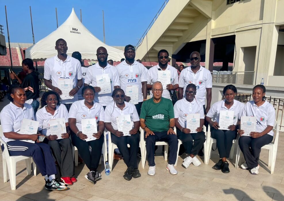 NVBF Hails 12 Nigerian Coaches After FIVB Level I Success In Ghana