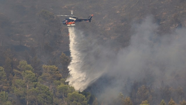 2 Firefighting Helicopters Collide As Greece Battles Devastating Wildfires 1 helicopter fire 1