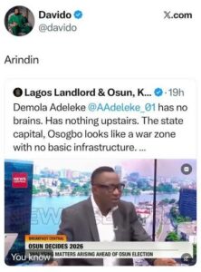 Davido Slams Sowore Over Comments On Governor Adeleke 2 images 13