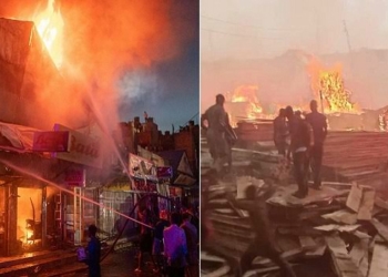 Fire Guts Oranyan Market in Ibadan