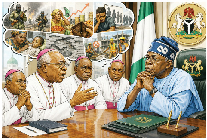 Was Aso Rock Expecting Bishops To Sing ‘On Your Mandate…’? 1 tinubu and bishops
