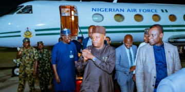 Shettima Returns To Nigeria After BRICS Summit In India