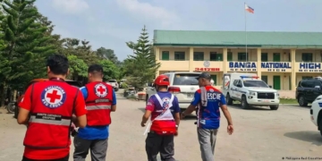 3 Killed, Several Students Wounded In Philippines School Shooting 2 The shooting took place at Banga National High School in South Cotabato province on the southern island of MindanaoImage: Philippine Red Cross/Handout/REUTERS