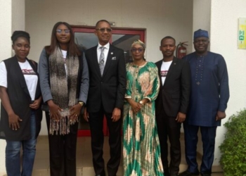 L-R: TYCI Project Manager; Oluwaseun Falana, Founder and Executive Director, The Young Communicators Initiative Chinenye Priscilla Anaemena, Editor-in- Chief Leadership Newspaper, Azu Ishiekwene, Managing Editor Leadership Newspaper, Raliat Ahmed- Yusuf, Media Head TYCI, Joshua Anyim, Head Of Story, Leadership Newspaper, Adebayo Amodu