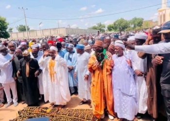 Dangote, Fintiri, Bindow Attend Bamanga Tukur’s Funeral In Yola
