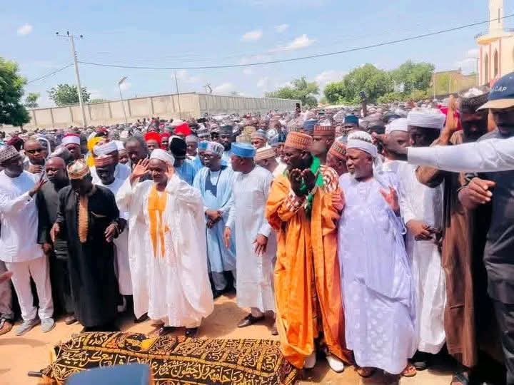 Dangote, Fintiri, Bindow Attend Bamanga Tukur’s Funeral In Yola