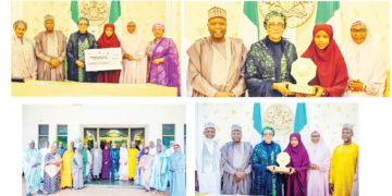 Governor Inuwa Yahaya Presents International Qur’anic Competition Champion Maryam Dan’azumi To Nigeria’s First Lady