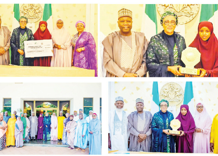 Governor Inuwa Yahaya Presents International Qur’anic Competition Champion Maryam Dan’azumi To Nigeria's First Lady 1 Governor Inuwa Yahaya Presents International Quranic Competition Champion Maryam Danazumi To Nigerias First Lady 1