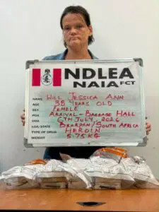 South African Woman Bags 25 Years For Importing 5.75kg Heroin Into Nigeria 1 South African Woman Bags 25 Years For Importing 5.75kg Heroin Into Nigeria