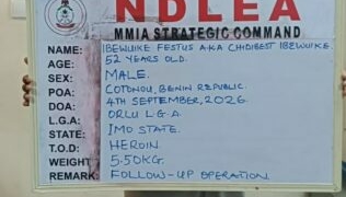 49.70kg Heroin: NDLEA Arrests Fugitive Drug Kingpin After 2 Years
