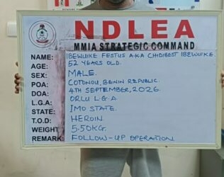 49.70kg Heroin: NDLEA Arrests Fugitive Drug Kingpin After 2 Years