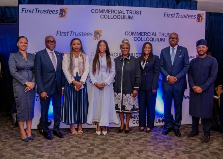 First Trustees Seeks Sustainable Financing Models For Agriculture 1 L-R: Susan Younis, Director, First Securities Brokers Limited; Ike Onyia, Managing Director/CEO, First Asset Management Limited; Adenike Kuti, Director, FirstCap Limited; Ereifemi Akeredolu, Managing Director/CEO, First Trustees Limited; Yewande Amusan, Chairman, FirstCap Limited; Fiona Ahimie; Managing Director/CEO, First Securities Brokers Limited; Wale Oyedeji, Group Managing Director, First HoldCo Plc., and Usman Dantata, Director, First Asset Management Limited; at the First Trustees maiden edition of the Commercial Trust Colloquium recently held in Lagos, Nigeria.