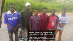 Photo of the rescued victims in Zamfara operation conducted by troops of operation Fansan Yamma 
