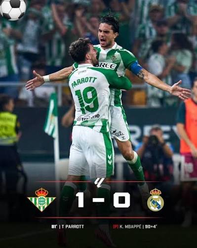 Betis Stun Mourinho’s Real Madrid as Mbappé Misses Late Penalty