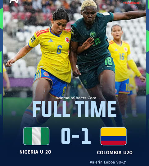 Falconets Crash Out Of U-20 Women’s World Cup After 1-0 Defeat To Colombia 1 IMG 1971
