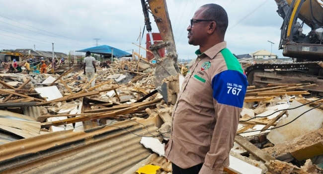 Residents Groan As Lagos Govt Demolishes Structures Under Power Lines 1 Ikola demolition