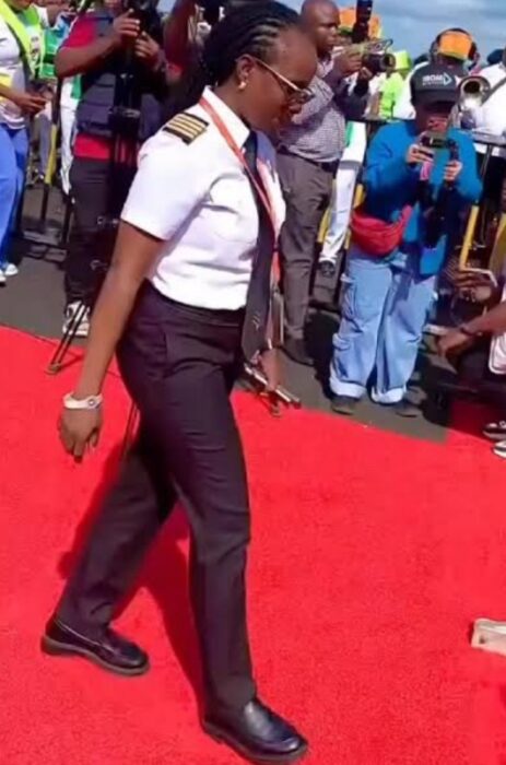 Female Pilot Adebanwo Flies New Ibom Air Aircraft Into Uyo