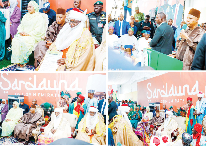 Ilorin Stands Still As Shettima, Governors, Others Grace Turbaning Of Kwara Governor As Sardauna Of Ilorin