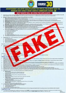 Navy Debunks Fake Special Enlistment Notices