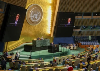 The general debate of the 81st session of the UNGA in progress at the UN headquarters in New York, US, September 26, 2026 [Sarah Yenesel/EPA]