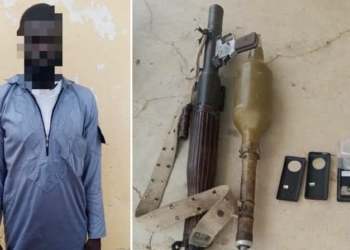 Terrorist Surrender With RPG Launcher, Bomb In Borno