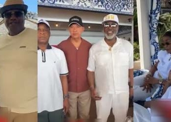 ‎Aisha Buhari, Murray Bruce, Seyi Tinubu, Dino Melaye, Others Attend Pre-Wedding Event In Spain, Spark Reactions 