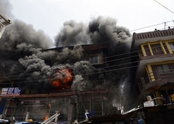 Kwara: Tension As Fire Razes Housing Estate
