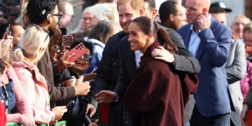 Prince Harry Says He Wants To Reconcile With Royal Family 2 Britain's Prince Harry and Meghan, the Duke and Duchess of Sussex, greet well wishers as they arrive for a visit to The Community Recording Studio, a youth and community charity supporting young people through creative activities, mentoring and youth development, in Nottingham, Britain, October 15, 2026. REUTERS/Phil Noble