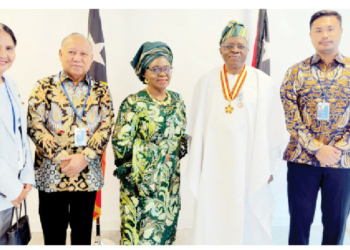 Decorated With A Medal On The Day Of Peace