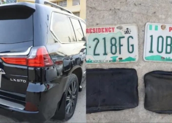 Police Arrest Suspect With Concealed ‘Presidency’ Number Plate In Abuja
