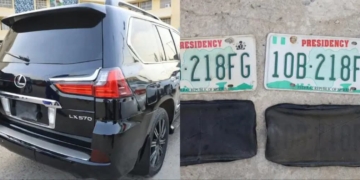 Police Arrest Suspect With Concealed ‘Presidency’ Number Plate In Abuja