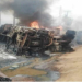 Kwara: One Killed, 20 Injured As Bus Somersaults, Catches Fire