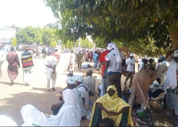 Kaduna Streets Overflow With APC Supporters Ahead Of Tinubu’s Arrival