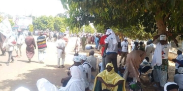 Kaduna Streets Overflow With APC Supporters Ahead Of Tinubu’s Arrival 2 Kaduna Streets Overflow With APC Supporters Ahead Of Tinubu’s Arrival