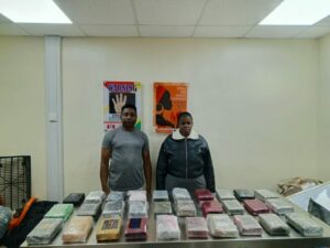 NDLEA Arrests South African Woman US-Based Grandma With Cocaine, Cannabis 2 South African, Bueaty and his Nigerian accomplish, Umunnakwe