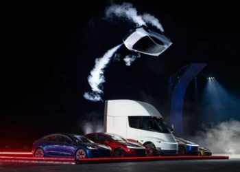 Tesla Unveils Flying  Car Prototype