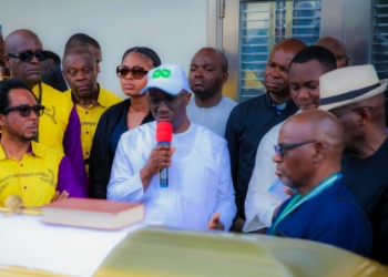 Okpebholo Receives Late Orbih’s As Body Arrivals For Burial 